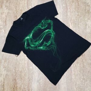 DC SUPERMAN GREEN SMOKE TEE SIZE S
